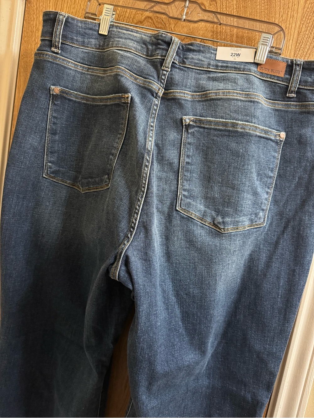 Judy Blue Womens 22W Wide Leg Button Fly High Rise Denim Jeans Stretch NEW NWT - Picture 7 of 11